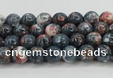 CRF328 15.5 inches 4mm round dyed rain flower stone beads wholesale