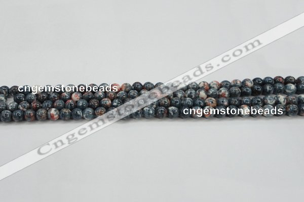 CRF328 15.5 inches 4mm round dyed rain flower stone beads wholesale