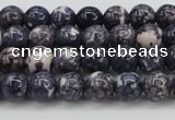 CRF335 15.5 inches 4mm round dyed rain flower stone beads wholesale