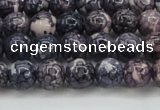 CRF336 15.5 inches 6mm round dyed rain flower stone beads wholesale