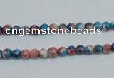 CRF34 15.5 inches 4mm round dyed rain flower stone beads wholesale