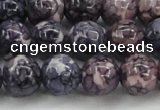 CRF340 15.5 inches 14mm round dyed rain flower stone beads wholesale