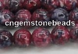 CRF347 15.5 inches 14mm round dyed rain flower stone beads wholesale