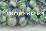 CRF390 15.5 inches 12mm round dyed rain flower stone beads wholesale