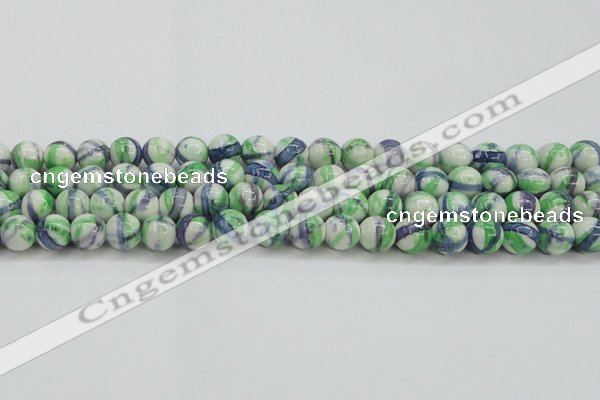 CRF390 15.5 inches 12mm round dyed rain flower stone beads wholesale