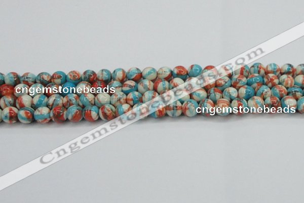 CRF400 15.5 inches 8mm round dyed rain flower stone beads wholesale