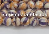 CRF411 15.5 inches 6mm round dyed rain flower stone beads wholesale