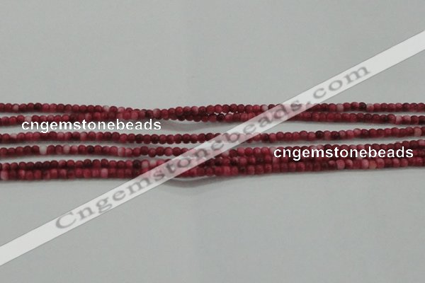 CRF427 15.5 inches 2mm round dyed rain flower stone beads wholesale