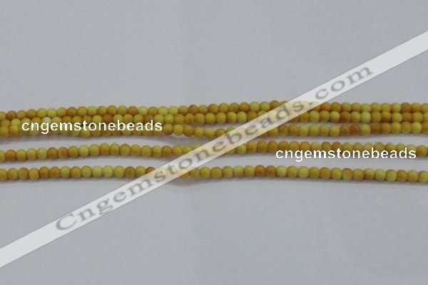 CRF436 15.5 inches 3mm round dyed rain flower stone beads wholesale