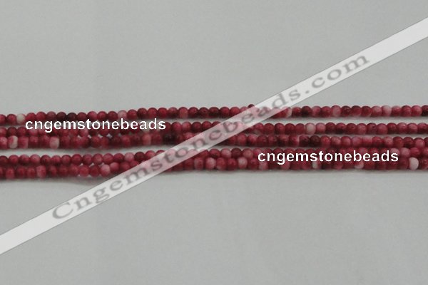 CRF439 15.5 inches 3mm round dyed rain flower stone beads wholesale