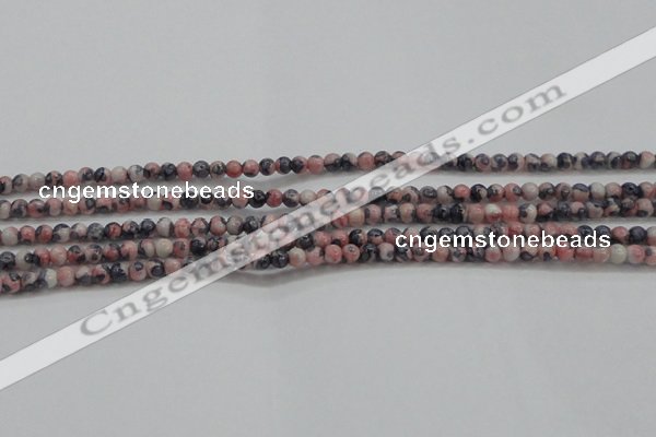 CRF445 15.5 inches 3mm round dyed rain flower stone beads wholesale