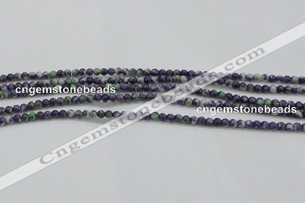 CRF448 15.5 inches 3mm round dyed rain flower stone beads wholesale