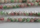 CRF449 15.5 inches 3mm round dyed rain flower stone beads wholesale