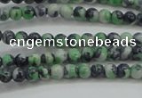 CRF453 15.5 inches 3mm round dyed rain flower stone beads wholesale