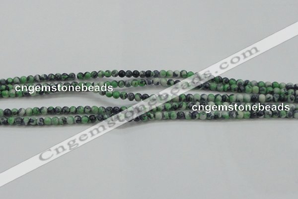 CRF453 15.5 inches 3mm round dyed rain flower stone beads wholesale