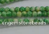 CRF454 15.5 inches 3mm round dyed rain flower stone beads wholesale