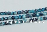 CRF55 15.5 inches 4mm round dyed rain flower stone beads wholesale