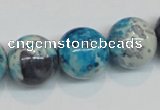 CRF61 15.5 inches 16mm round dyed rain flower stone beads wholesale