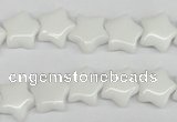 CRG06 15.5 inches 12*12mm star white agate gemstone beads wholesale