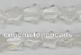 CRG08 15.5 inches 12*12mm star white crystal gemstone beads wholesale