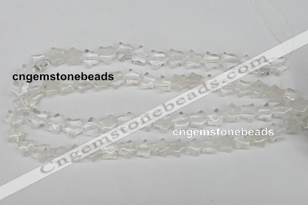 CRG08 15.5 inches 12*12mm star white crystal gemstone beads wholesale