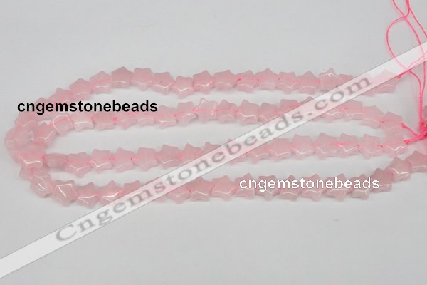 CRG11 15.5 inches 12*12mm star rose quartz gemstone beads wholesale