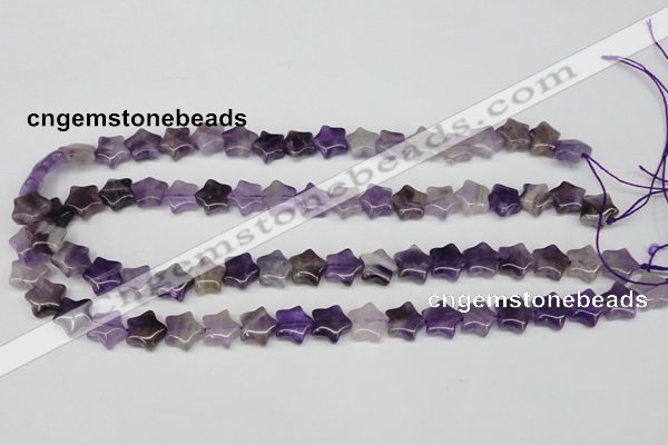 CRG12 15.5 inches 12*12mm star amethyst gemstone beads wholesale