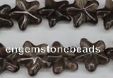 CRG16 15.5 inches 16*16mm star smoky quartz gemstone beads