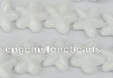 CRG20 15.5 inches 16*16mm star white agate gemstone beads wholesale