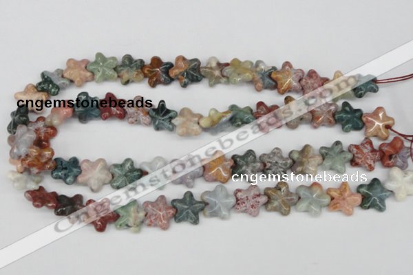 CRG22 15.5 inches 16*16mm star ocean agate gemstone beads wholesale
