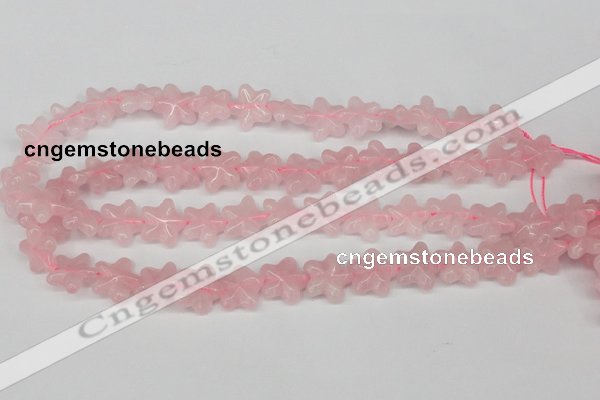 CRG25 15.5 inches 16*16mm star rose quartz gemstone beads wholesale