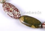 CRH03 different sizes natural rhyolite oval beads Wholesale