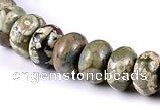 CRH10 different sizes roundel natural rhyolite beads Wholesale