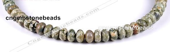 CRH10 different sizes roundel natural rhyolite beads Wholesale