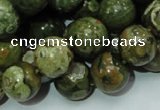 CRH100 15.5 inches 14mm round rhyolite beads wholesale