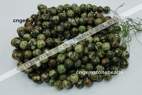 CRH100 15.5 inches 14mm round rhyolite beads wholesale