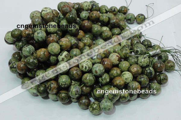 CRH101 15.5 inches 16mm round rhyolite beads wholesale