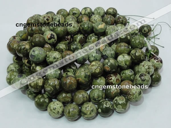 CRH103 15.5 inches 20mm round rhyolite beads wholesale