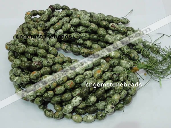 CRH105 15.5 inches 10*14mm rice rhyolite beads wholesale