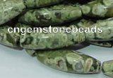 CRH106 15.5 inches 10*30mm rice rhyolite beads wholesale