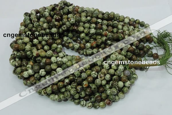 CRH111 15.5 inches 10mm round rhyolite beads wholesale