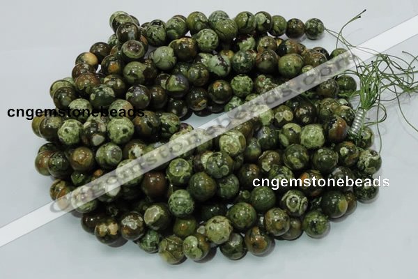 CRH112 15.5 inches 12mm round rhyolite beads wholesale