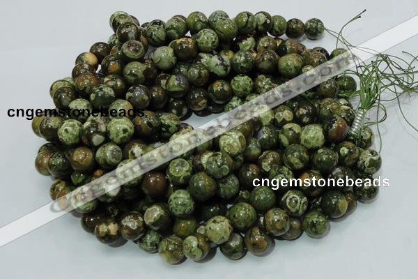 CRH112 15.5 inches 12mm round rhyolite beads wholesale