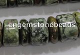 CRH115 15.5 inches 6*18mm & 12*18mm rondelle rhyolite gemstone beads