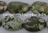 CRH148 15.5 inches 18*25mm freeform rhyolite gemstone beads