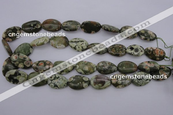 CRH148 15.5 inches 18*25mm freeform rhyolite gemstone beads