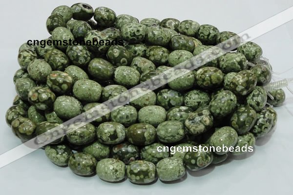 CRH16 15.5 inches 16*20mm egg-shaped rhyolite beads wholesale