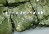 CRH20 15.5 inches 30*30mm square rhyolite beads wholesale