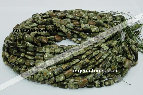 CRH24 15.5 inches 10*14mm rectangle rhyolite beads wholesale