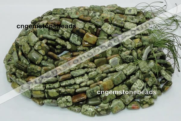 CRH25 15.5 inches 12*18mm rectangle rhyolite beads wholesale